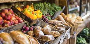 Local farm shop produce