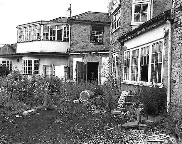 image of vandalised state of the house